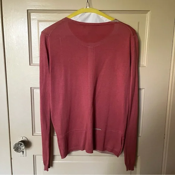 MaxMara contrast cardigan sweater silk blend - Picture 2 of 6